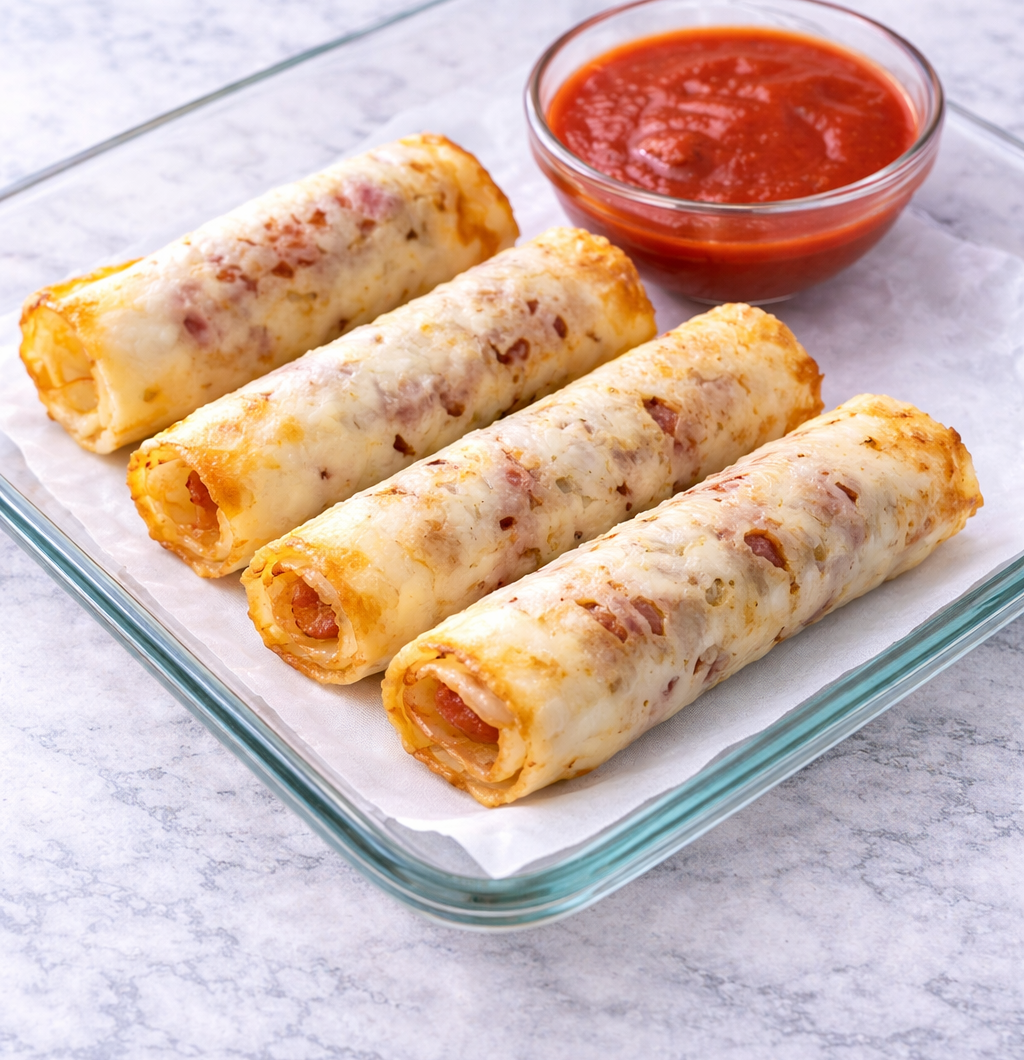 3-Ingredient Keto Pizza Rolls