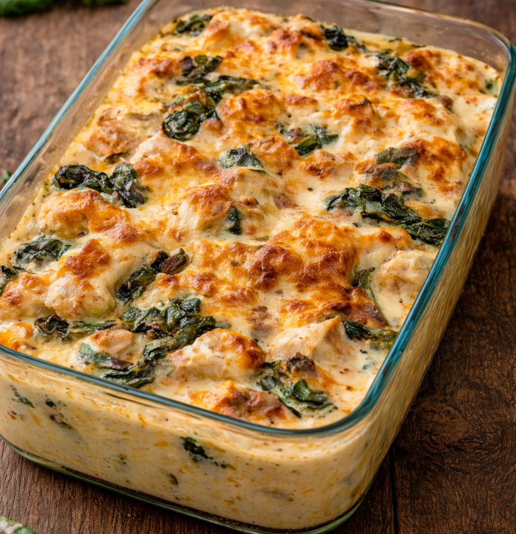 Keto Chicken Cheese Bake