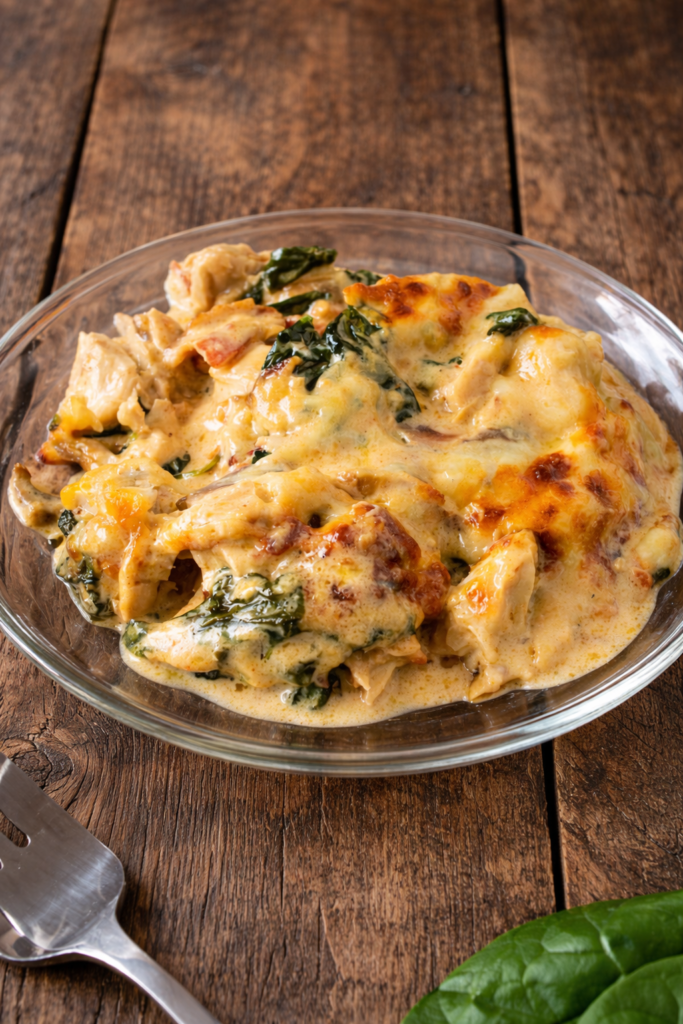Keto Chicken Cheese Bake