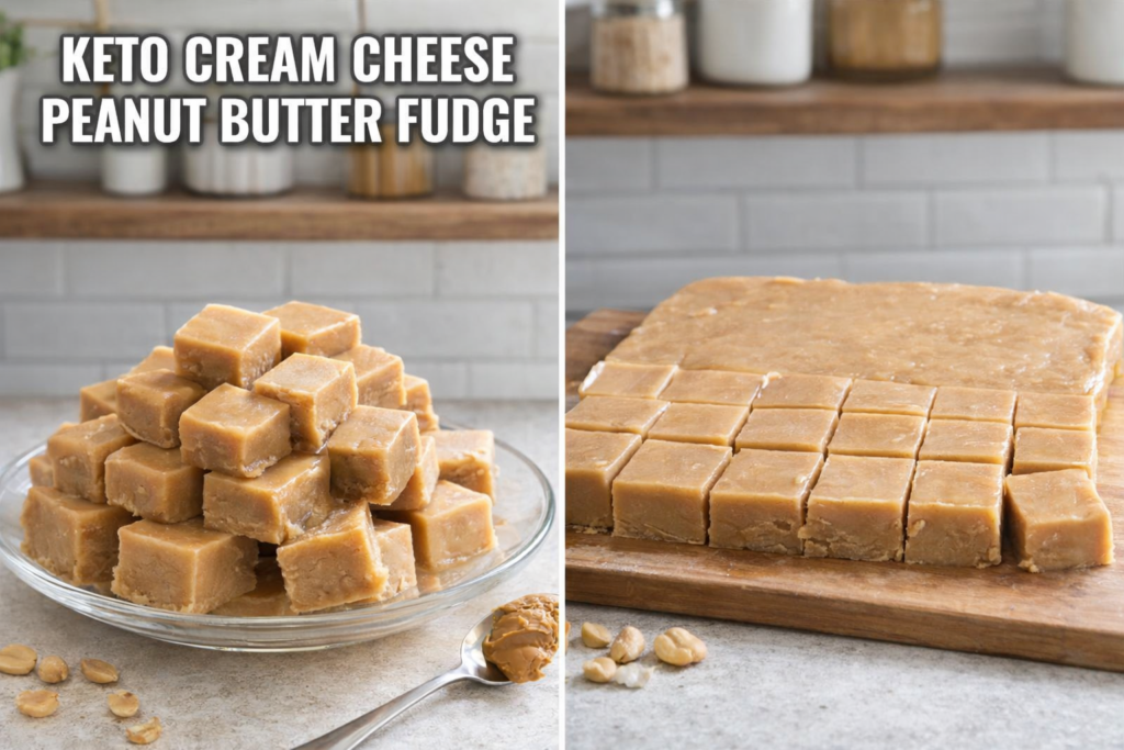 Keto Peanut Butter Fudge with Cream Cheese Webxo 2
