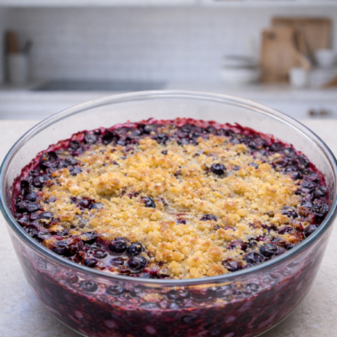 Low Carb Keto Blueberry Cobbler Webxo 1