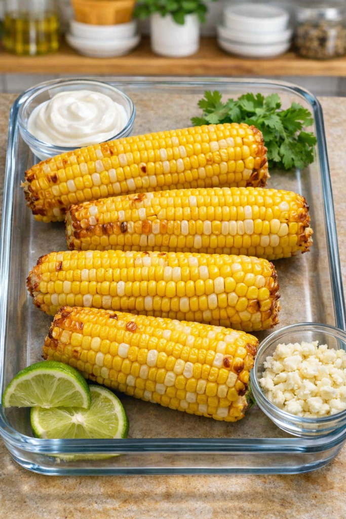 Air Fryer Mexican Street Corn Webxo 3