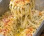 Baked Garlic Parmesan Noodles