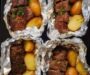 GARLIC STEAK AND POTATO FOIL PACKETS