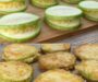 Crispy Cheesy Zucchini Skillet Bites