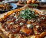 Pumpkin & Caramelized Onion Tart with Brie and Walnut Honey Crunch