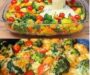 Garden Vegetable Bake with Creamy Herb Sauce